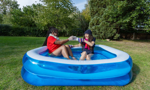 Fill up a chilly paddling pool logo